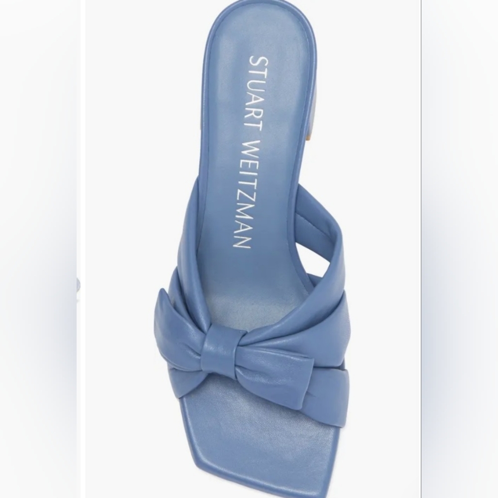 NWOB Stuart Weitzman Sofia 45MM Bow Leather Sandals